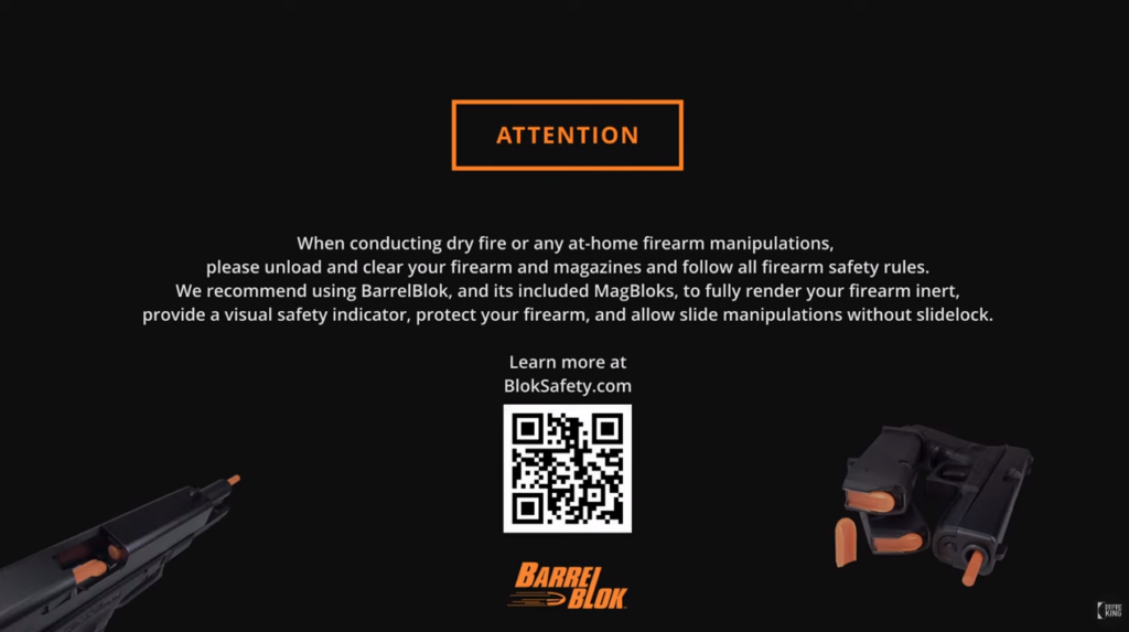 DryFire King Safety Message